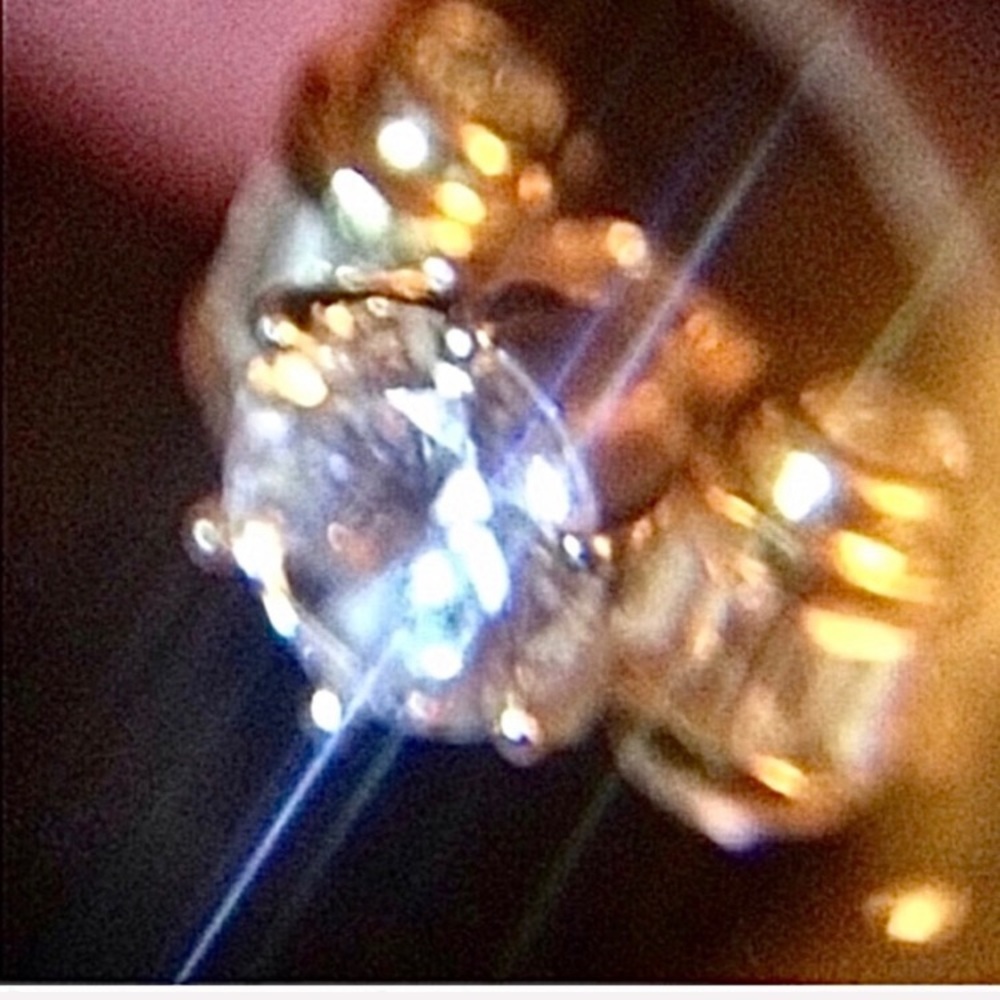 The Paris Scrolls Ring Pure Solid 14KT YG CZ (Grade FL) Pure Gold Solid Setting